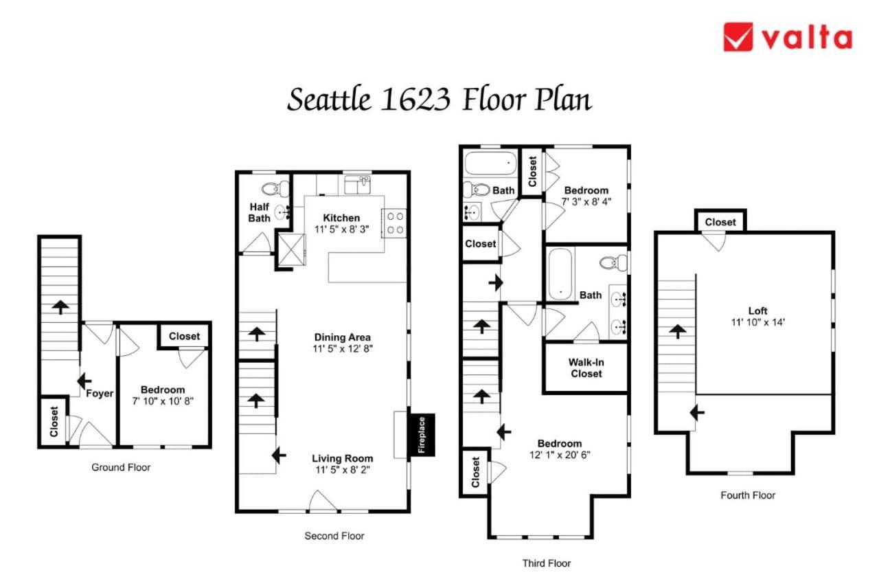 Exquisite Central Townhome With Spacious Loft And Gourmet Kitchen Seattle Eksteriør billede